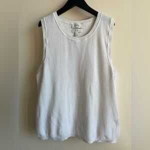 COS men’s cotton knit tank top muscle size S white relaxed fit